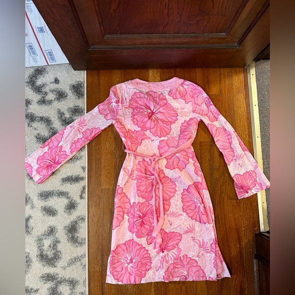 Lilly Pulitzer pink hibiscus dress - Picture 6 of 9